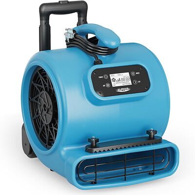ALORAIR 3000CFM 5/6HP Air Mover Blower 3-Speed 18 Timer Floor DryingFan Plumbing