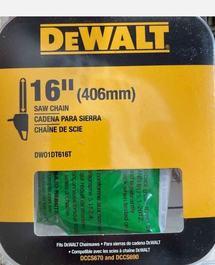 DeWalt Chainsaw Chain 16 in . 56 Link 885911653688 eBay