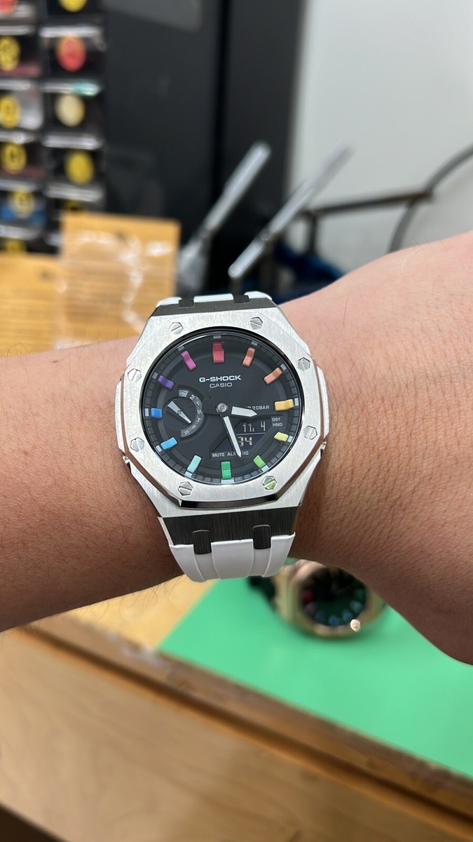 Casio G-Shock GA2100 White Rainbow Casio Oak AP Royal Oak Casio G-Shock GA2100 White Rainbow Casio Oak AP Royal Oak