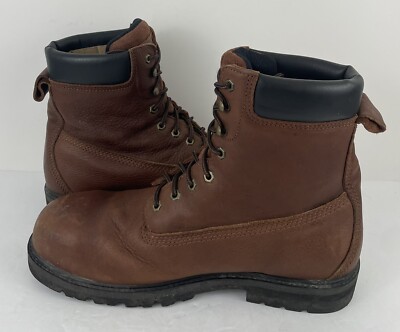 Work Zone Mens Work Boots S854 Waterproof Safety Toe Brown 