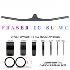 Carbon Fiber MTB Bicycle Integrated Handlebars 720/740mm Stem Angle -20°