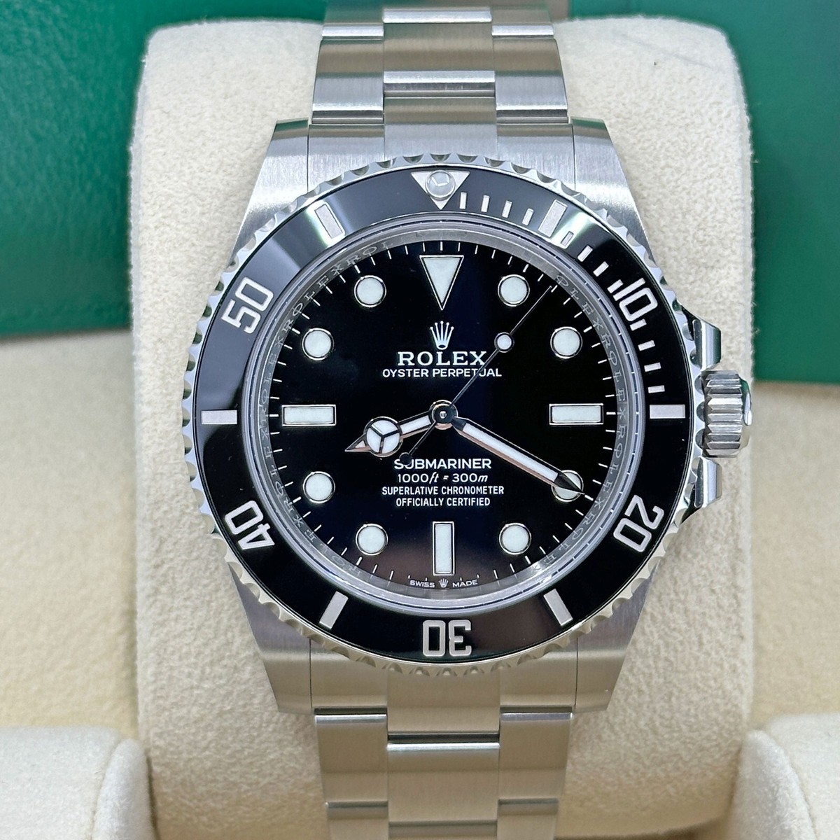 Rolex Submariner No-Date, 41mm Black Dial, Mint 2024 Full Set