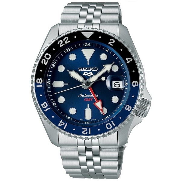 Seiko 5 Sport Gmt SSK003 Automatische Herrenuhr Mit Jubilee Stahlarmband 200M-image