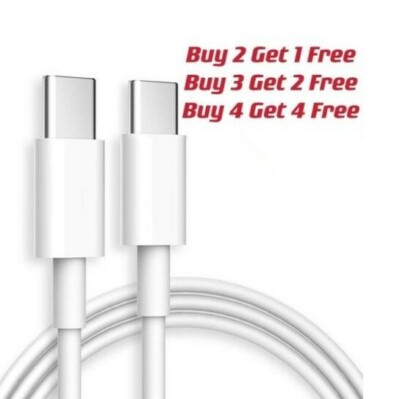 For Samsung S20 S21 5G Note Type C to Type C Cable Fast Charger Charging Cord 