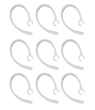 Universal Small Clamp Bluetooth Ear Hook Loop Clip Replacement Set of 9 Clear