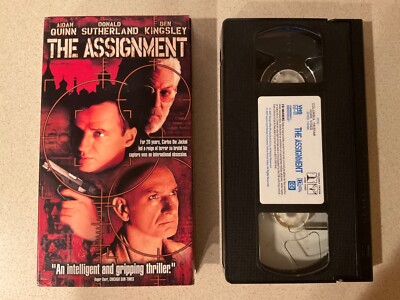 The Assignment (VHS, 1997) Aidan Quinn, Donald Sutherland, Ben Kingsley ...