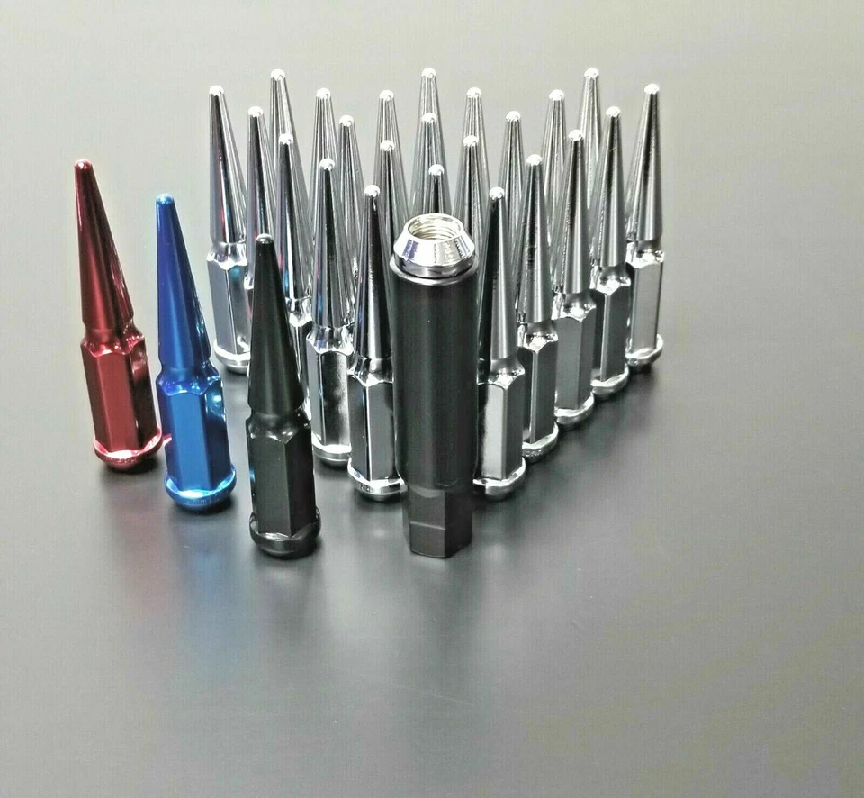 20 PIEZAS + LLAVE FORD 1/2"-20 4.5"" ALTO TUERCAS 5X4.5, 5X114.3, 5X108 CROMO Foto 2 de 3