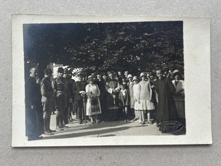 T) Foto militare cartolina 9x14 Milizia MVSN Generale Montagna Cuneo carabinieri