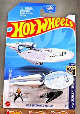 2024 Hot Wheels #4 HW Screen Time 2/10 Star Trek U.S.S ENTERPRISE NCC-1701 White