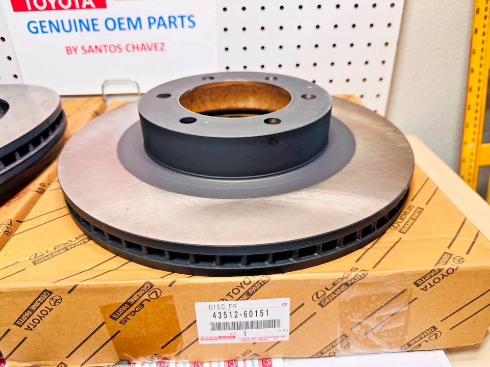 Rotores de freno delanteros 4RUNNER 2003-2009 + pastillas de freno pieza original OEM 43512-60151 Foto 4 de 4