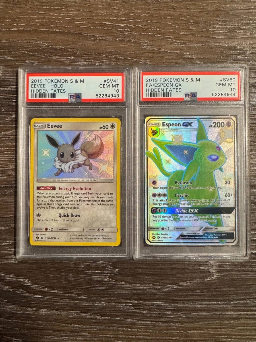 Pokémon TCG Grade 10 Eevee Individual Collectible Card Game Cards