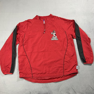 #ad Great Lakes Loos Jacket Mens Red XL Cool Base Dodgers MiLB Baseball Majestic $26.99