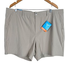 NEW Columbia PFG Uncharted Shorts Ancient Fossil Mens 2XL Lined Quick Dry 55