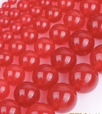 Opaque Red Czech Glass Beads 8mm Qty:46
