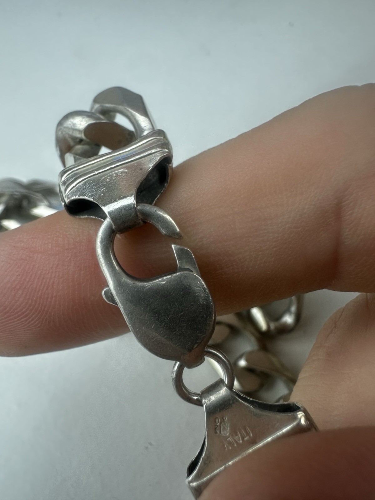 Hallmarked 925 Solid Sterling Silver Chunky Link … - image 4