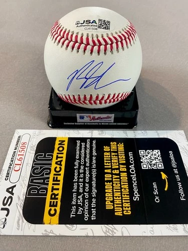 SEATTLE MARINERS- RYAN SLOAN AUTOGRAPH ROLB BASEBALL JSA CL61508