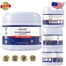 Glucosamine Cream for Joint Pain Relief - MSM Chondroitin Muscle Support 4oz