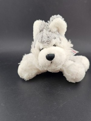 Ganz Webkinz Lil' Kinz Husky Hund grau/weiß Stofftier Plüschtier S8