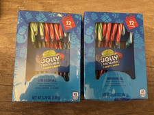 Jolly Rancher Original Candy Canes Christmas 5.28 oz 24 Count 02/2027
