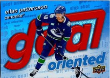 2025-26 Upper Deck Series 1 Hockey Elias Pettersson Goal Oriented Insert #GO-10