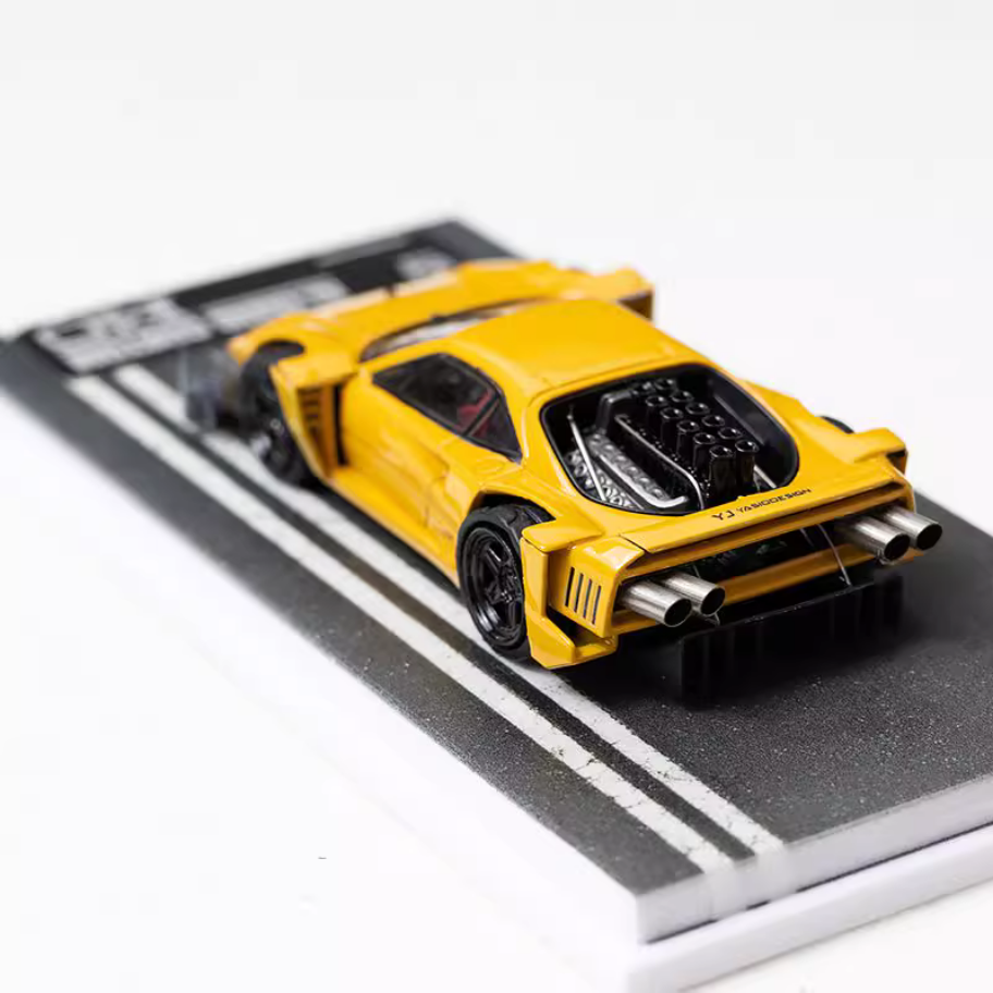 Modifying Model Cars DCM 1:64 AI.YASID CUSTOM explosively modified F40 alloy simulation car ...