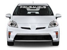 Priusaurus Windshield Banner Decal Sticker Funny Humor Jdm Fits Toyota Prius Car