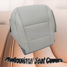 Driver Bottom Perforated Leather Seat Cover For 2013-2020 Lexus Gs350 Gs450 Gray