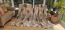 HOLLYHOCK & SWAG DESIGNERS GUILD  LINED CURTAINS    56" DROP 72" WIDTH