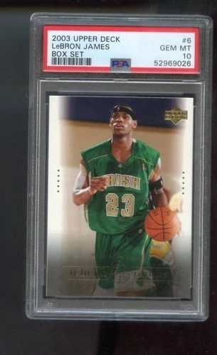 2003-04 Upper Deck Box Set #6 Lebron James ROOKIE RC PSA 10 Graded Card NBA 03