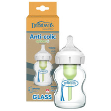 Dr. Brown'S Natural Flow Anti-Colic Options Wide-Neck Glass Baby Bottle 5 Oz/15