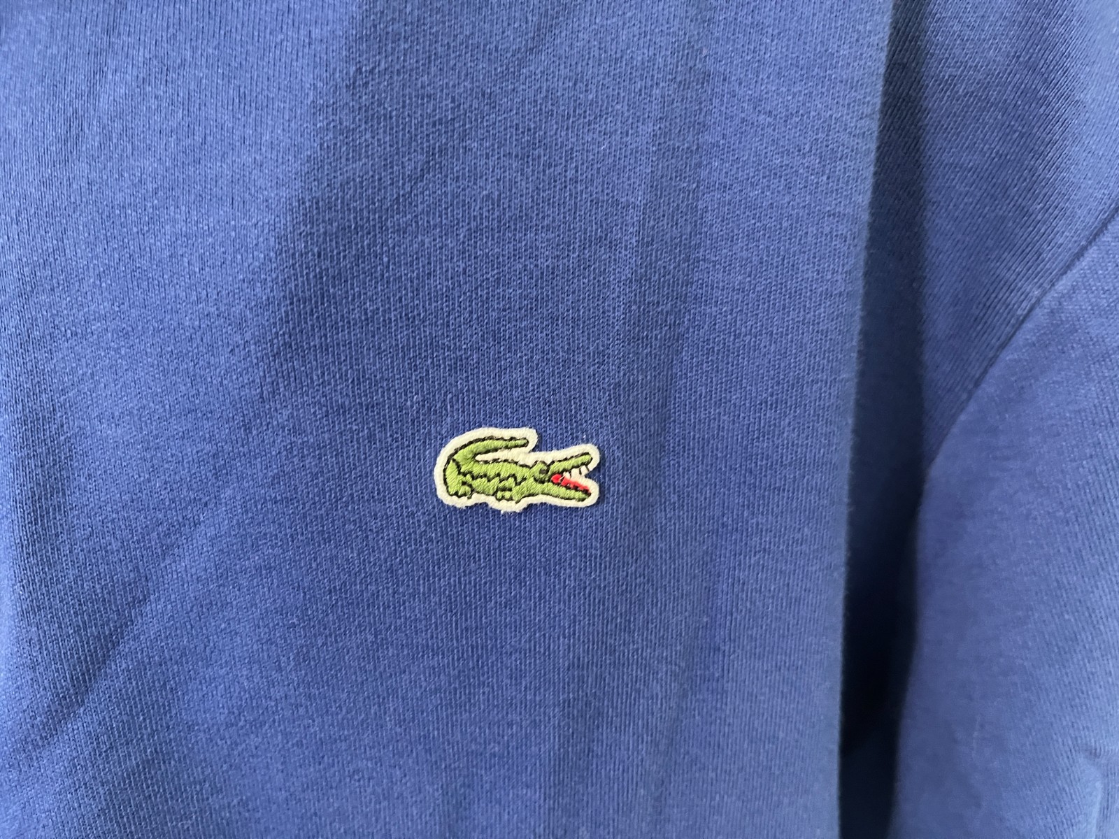 Lacoste Men's royal blue long sleeve 1/4 zip Sweater size 8 3XL thumbnail 3