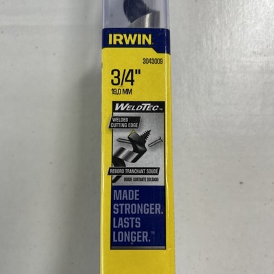 Irwin 3/4'' WeldTec Ship Auger Bit 3043009 7/16'' Shank