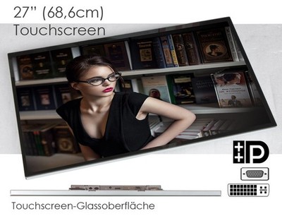 27'' 68,6cm TFT 16:9 FHD M270HVN0 2.0 MONITOR TOUCHSCREEN DVI DP DISPLAYPORT VGA