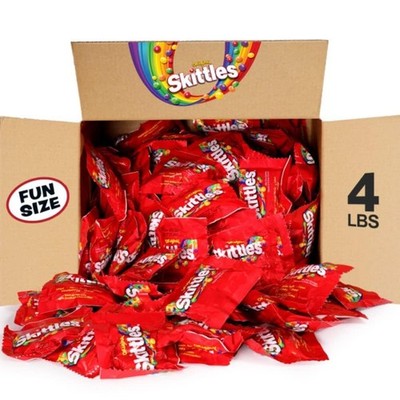 SKITTLES Original Fun Size Summer Chewy 4 Pound (Pack of 1), Lime,Orange