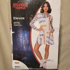 Stranger Things ELEVEN Spirit Halloween Costume Cosplay Netflix Medium 8-10 NEW