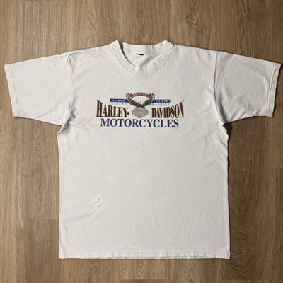 Harley Davidson Route 66 Flagstaff Dealer T-Shirt XL Thrashed Biker Tee Vintage