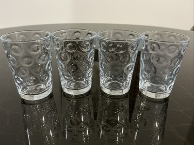VTG. Paşabahçe  Cirque  Optic Circle Glass Juice/Tumblers Set of 4 (6oz.)
