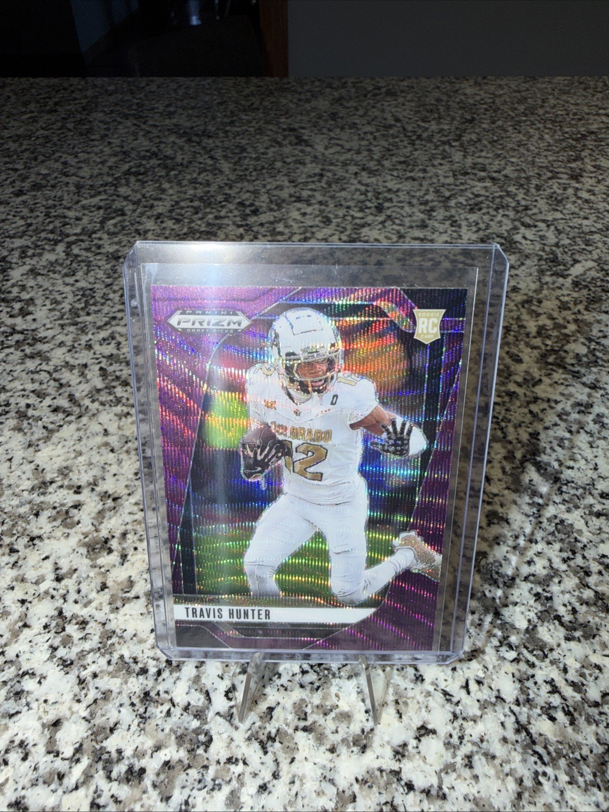 2025 Panini Prizm Draft Picks - Travis Hunter #21 Purple Wave Prizm (RC)
