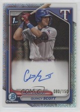 2024 Bowman Chrome Prospect HTA Choice Refractor 80/150 Quincy Scott Auto 19n6