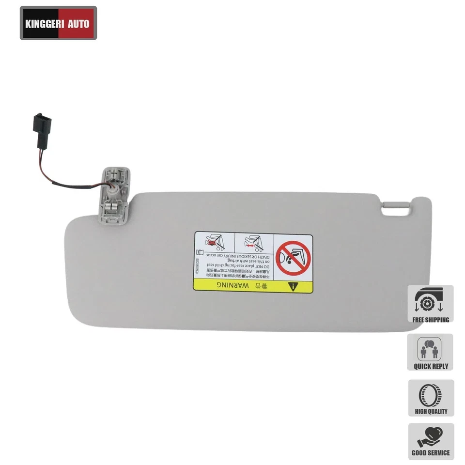 Grey Right Sun Visor Panel 5GG857552 For Volkswagen Jetta 2019-2021 1.4L 2.0L US Foto 2 de 4