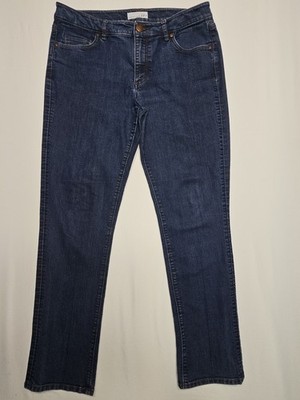 Loft Women s Curvy Straight Blue Denim Jeans Size 10 / 30