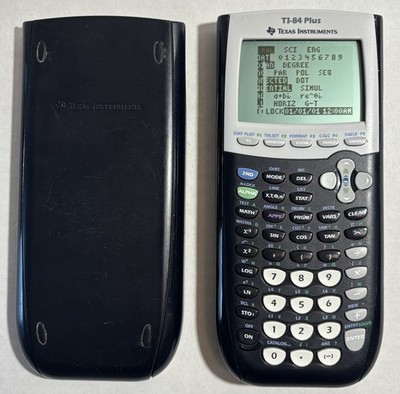 Texas Instruments TI-84 Plus Calculator With Cover USED SCREEN ISSUE FOR REPAIR
