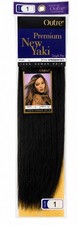 New Outre Premium Yaki 100 human hair Jet Black color color 1 12inch long.