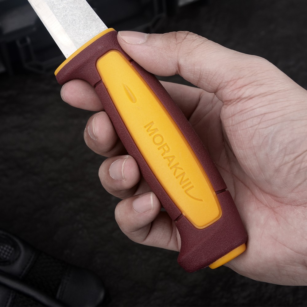 2PCS Morakniv Craftline Basic  Red and yellow Camping Knife