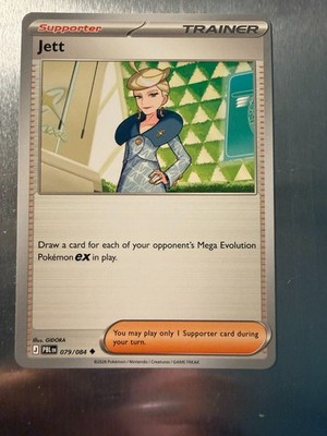 Pokemon TCG Jett 079/084 Power Blaze Uncommon Supporter Trainer Near Mint