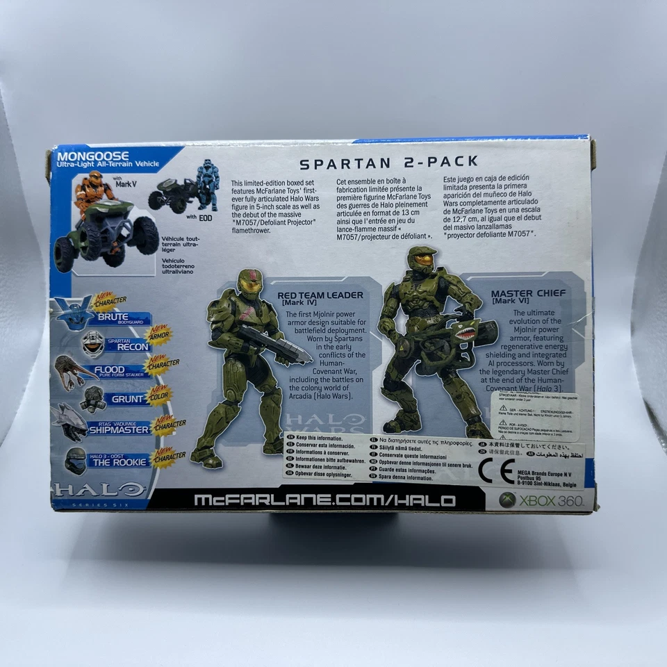 Halo Red Team Leader [Mark IV] & Master Chief [Mark VI] 2-Pack Mcfarlane Toys - Image 2 of 4
