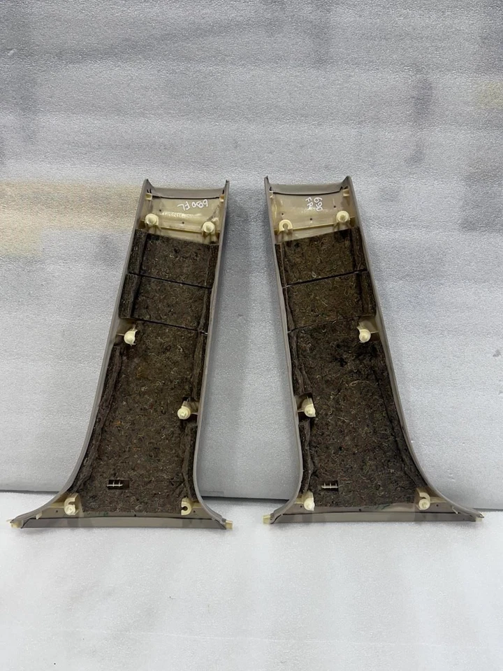 1998 1999 2000 LEXUS LS400 LEFT RIGHT CENTER B PILLAR TRIM PANELS BEIGE LF03 - Image 4 of 4
