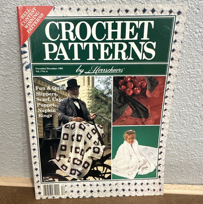 Herrschners Crochet Patterns Magazine Nov/Dec 1989 Vol 3 No 6 Mixed Lot