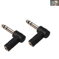 Reliable 1/4 Inch TRS to 3.5mm Stereo Adapter - 2PCS, Ideal for Tight Spaces