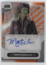 2024 Star Wars High Tek Orange Diffractor 17/25 Mary Elizabeth Winstead Auto 2a5